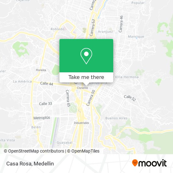 Mapa de Casa Rosa