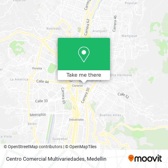 Centro Comercial Multivariedades map