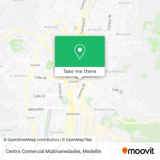 Mapa de Centro Comercial Multivariedades