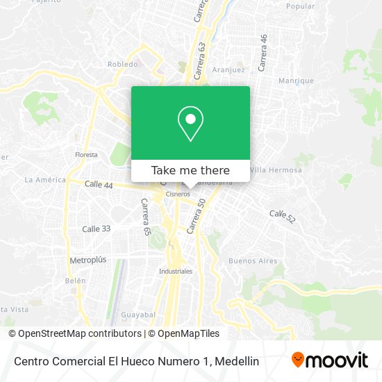 Centro Comercial El Hueco Numero 1 map