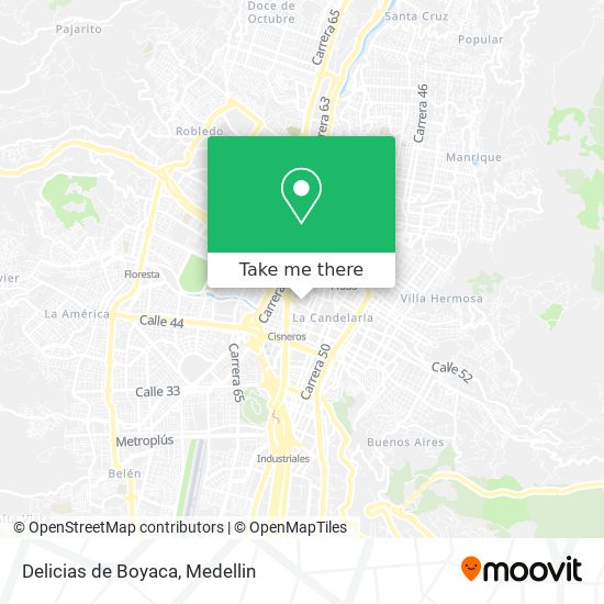 Delicias de Boyaca map