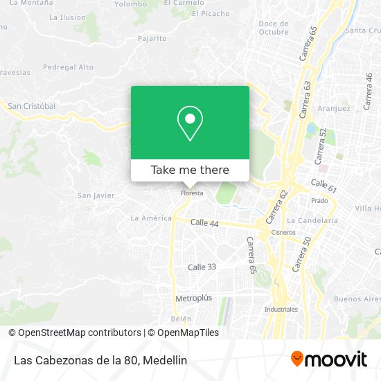 Las Cabezonas de la 80 map