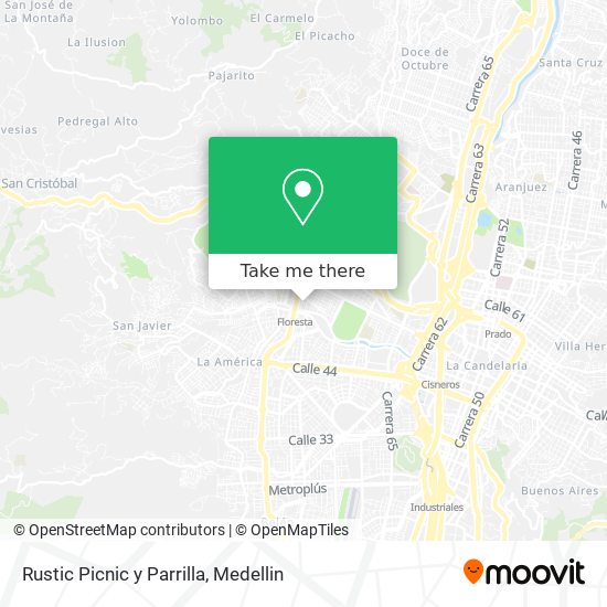 Mapa de Rustic Picnic y Parrilla