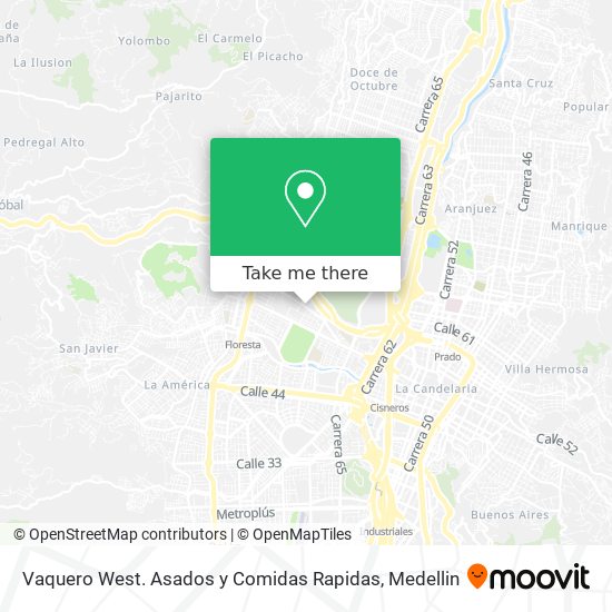 Vaquero West. Asados y Comidas Rapidas map
