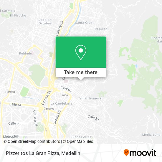 Pizzeritos La Gran Pizza map