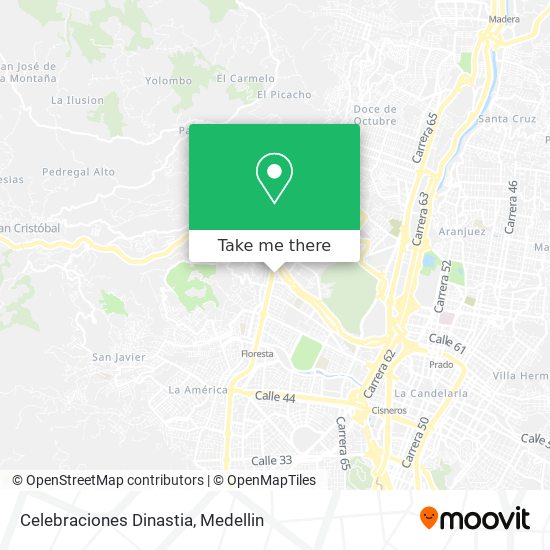 Celebraciones Dinastia map
