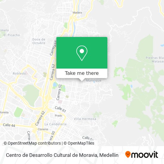 Centro de Desarrollo Cultural de Moravia map