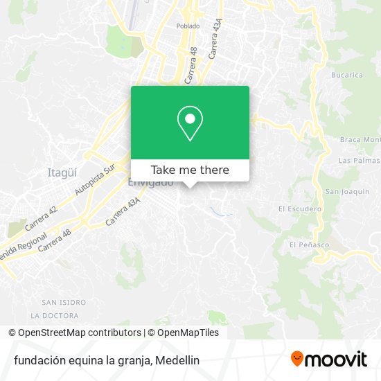 Mapa de fundación equina la granja