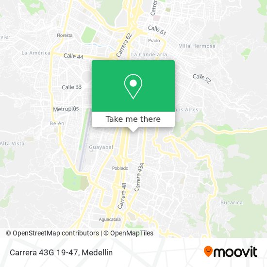 Mapa de Carrera 43G 19-47