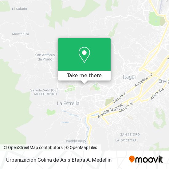 Urbanización Colina de Asís Etapa A map