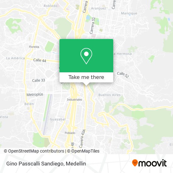 Mapa de Gino Passcalli Sandiego