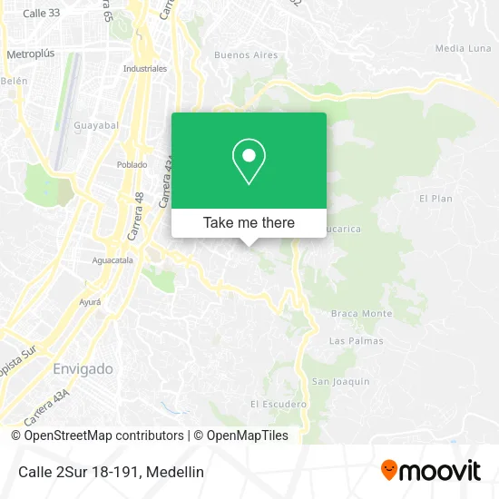 Calle 2Sur 18-191 map