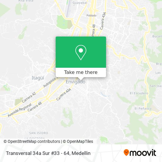 Transversal 34a Sur #33 - 64 map