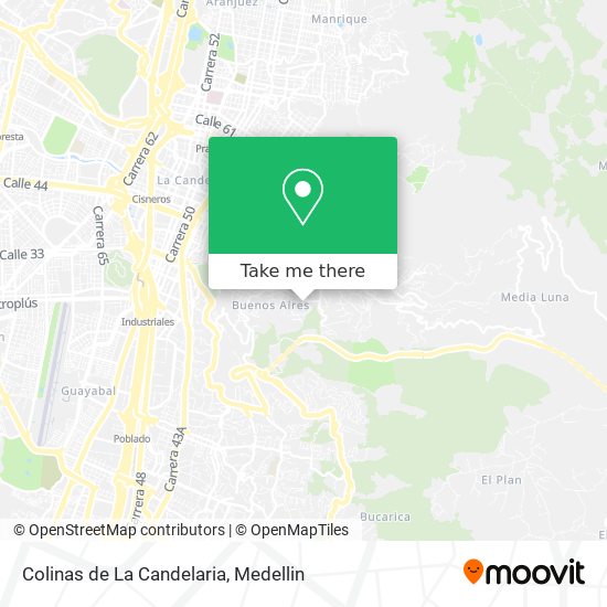 Colinas de La Candelaria map