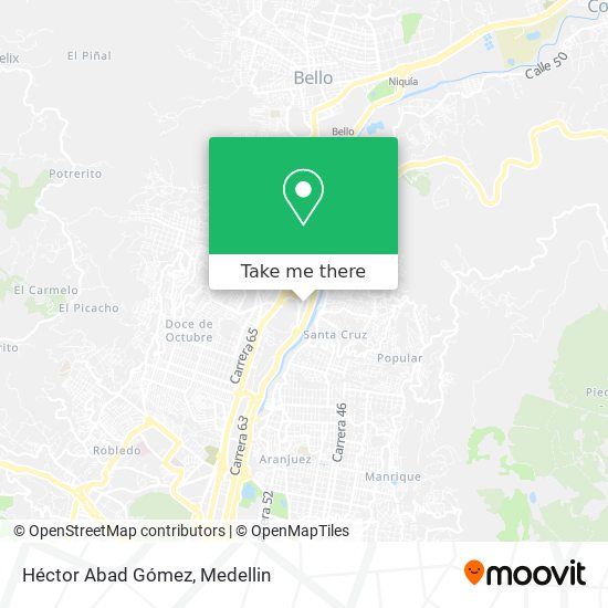 Héctor Abad Gómez map