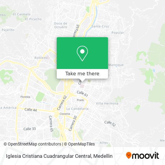 Iglesia Cristiana Cuadrangular Central map