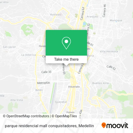 parque residencial mall conquistadores map