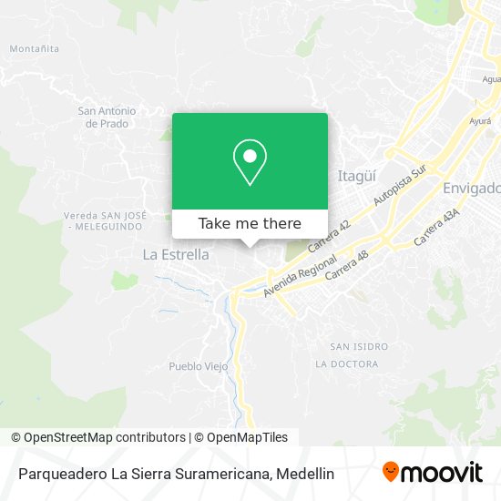 Parqueadero La Sierra Suramericana map