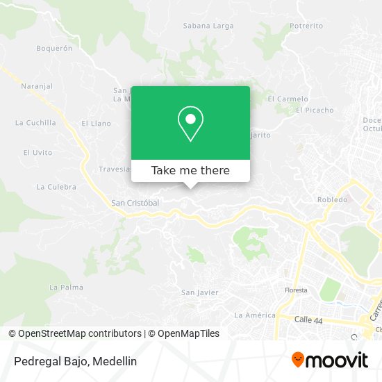 Mapa de Pedregal Bajo