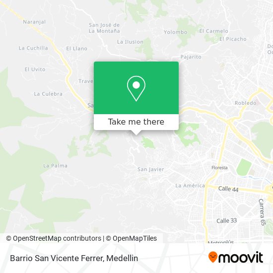 Mapa de Barrio San Vicente Ferrer