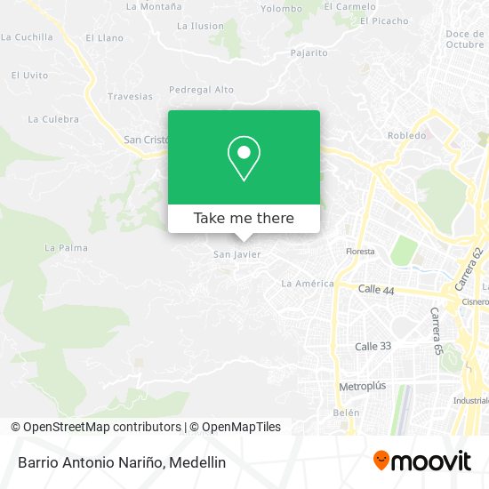 Barrio Antonio Nariño map