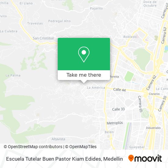 Mapa de Escuela Tutelar Buen Pastor Kiam Edides