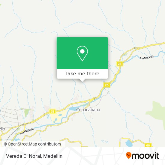 Mapa de Vereda El Noral