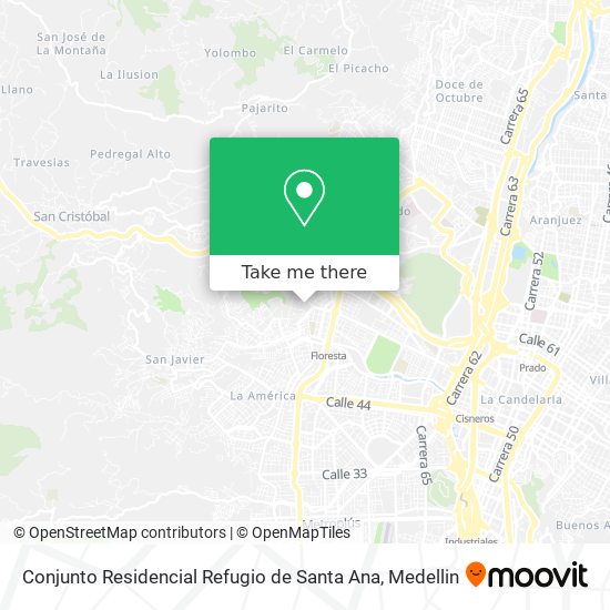 Conjunto Residencial Refugio de Santa Ana map