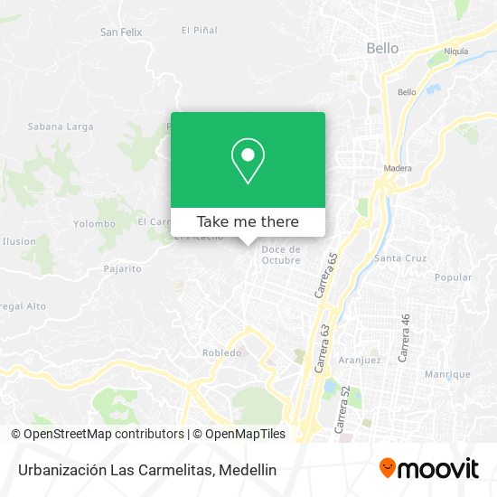 Mapa de Urbanización Las Carmelitas