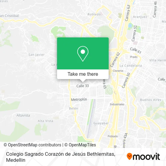 Colegio Sagrado Corazón de Jesús Bethlemitas map