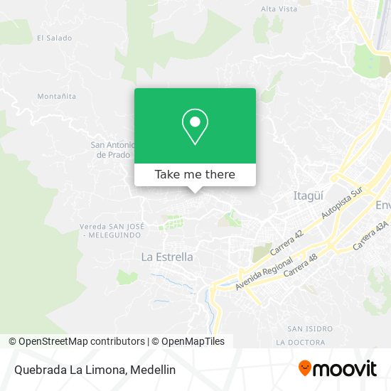 Mapa de Quebrada La Limona