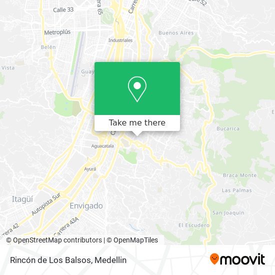 Rincón de Los Balsos map