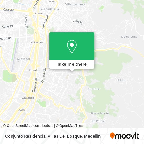 Conjunto Residencial Villas Del Bosque map