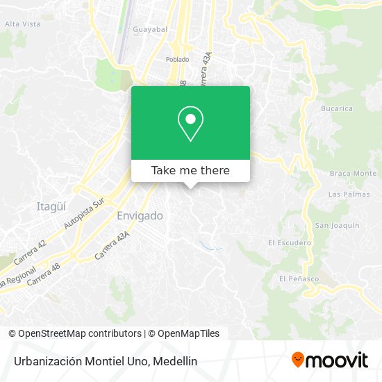 Urbanización Montiel Uno map