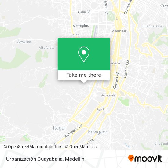 Urbanización Guayabalia map