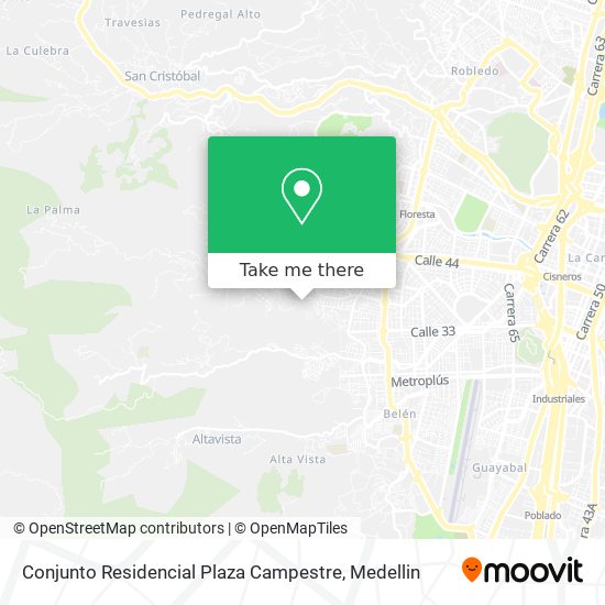 Conjunto Residencial Plaza Campestre map