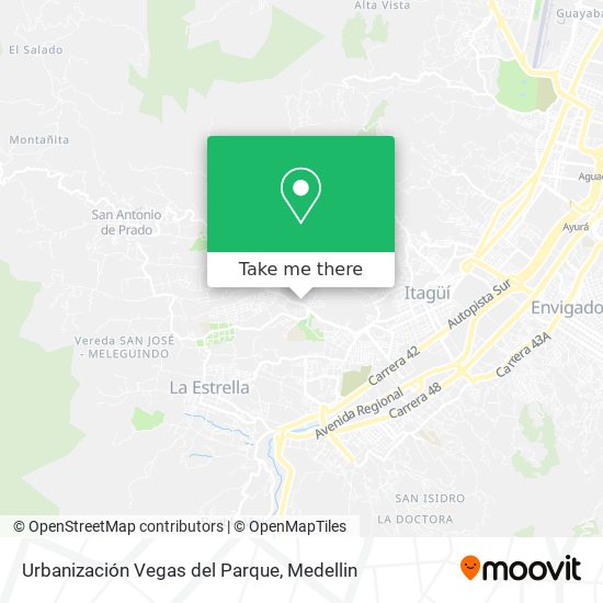 Mapa de Urbanización Vegas del Parque