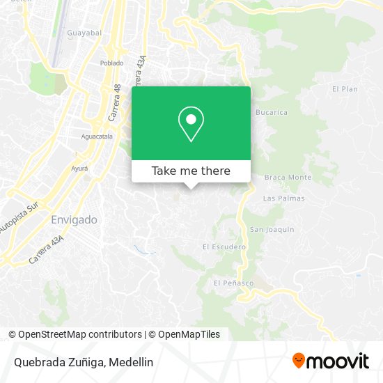 Mapa de Quebrada Zuñiga