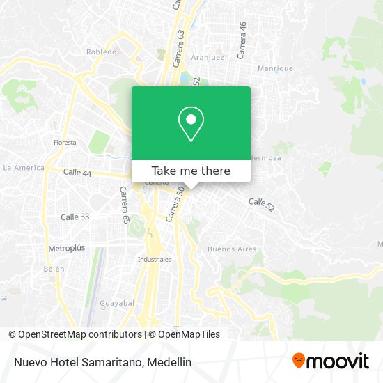 Nuevo Hotel Samaritano map