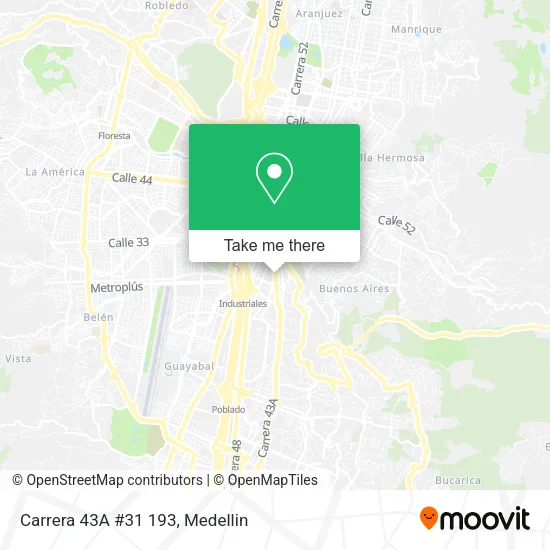Carrera 43A #31 193 map
