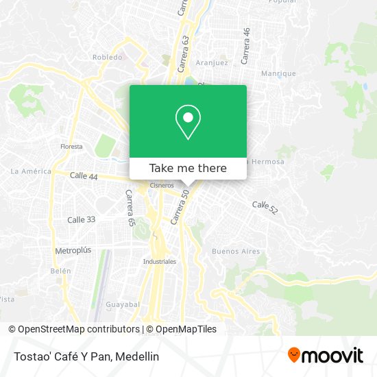 Tostao' Café Y Pan map