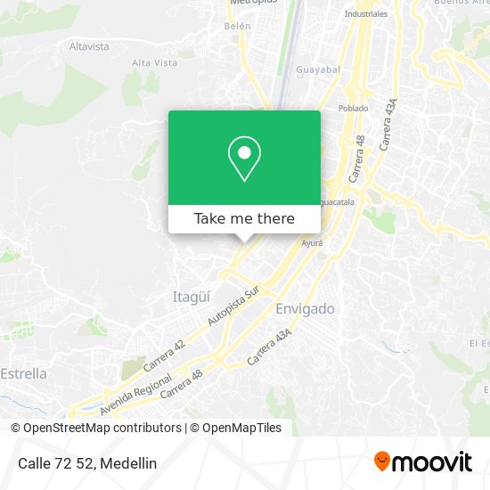 Calle 72 52 map