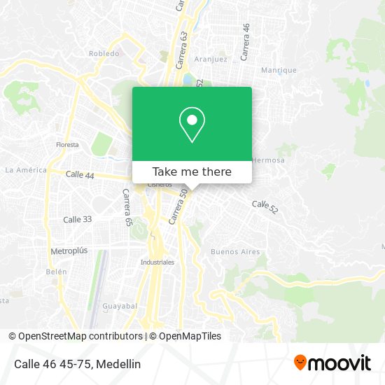 Mapa de Calle 46 45-75