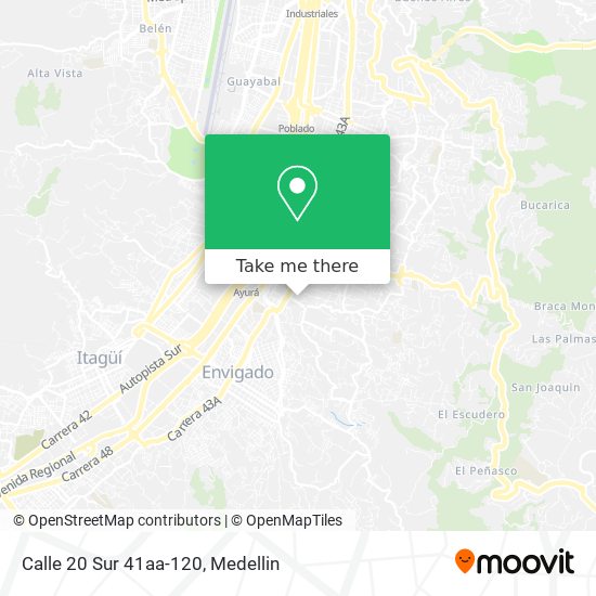 Calle 20 Sur 41aa-120 map