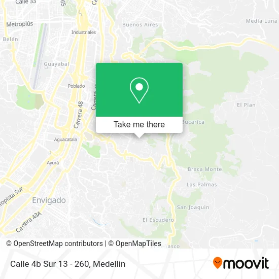 Calle 4b Sur 13 - 260 map