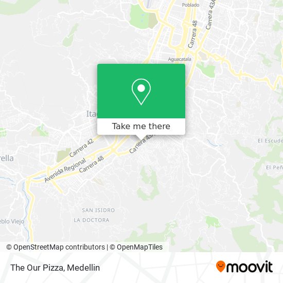 The Our Pizza map