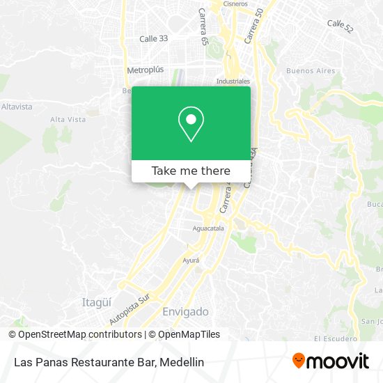 Las Panas Restaurante Bar map
