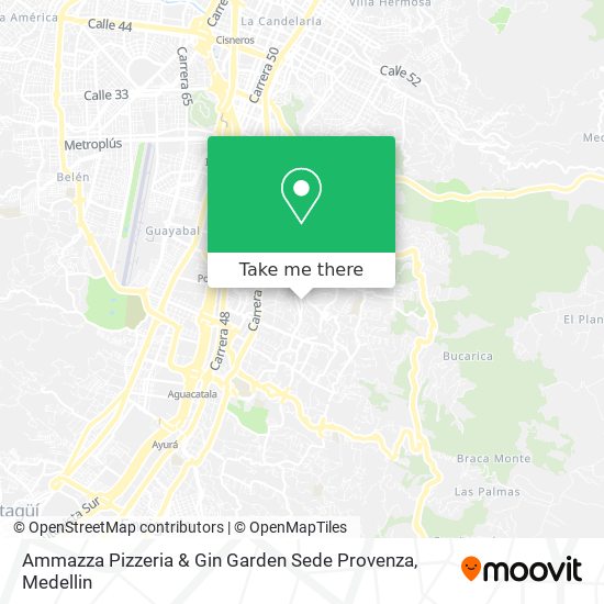 Ammazza Pizzeria & Gin Garden Sede Provenza map