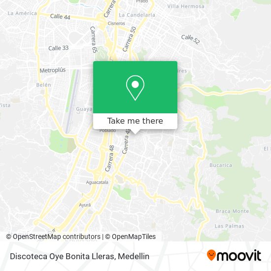 Discoteca Oye Bonita Lleras map