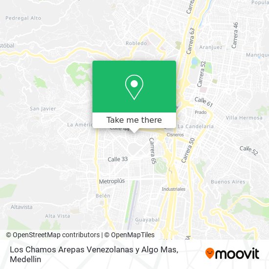 Los Chamos Arepas Venezolanas y Algo Mas map